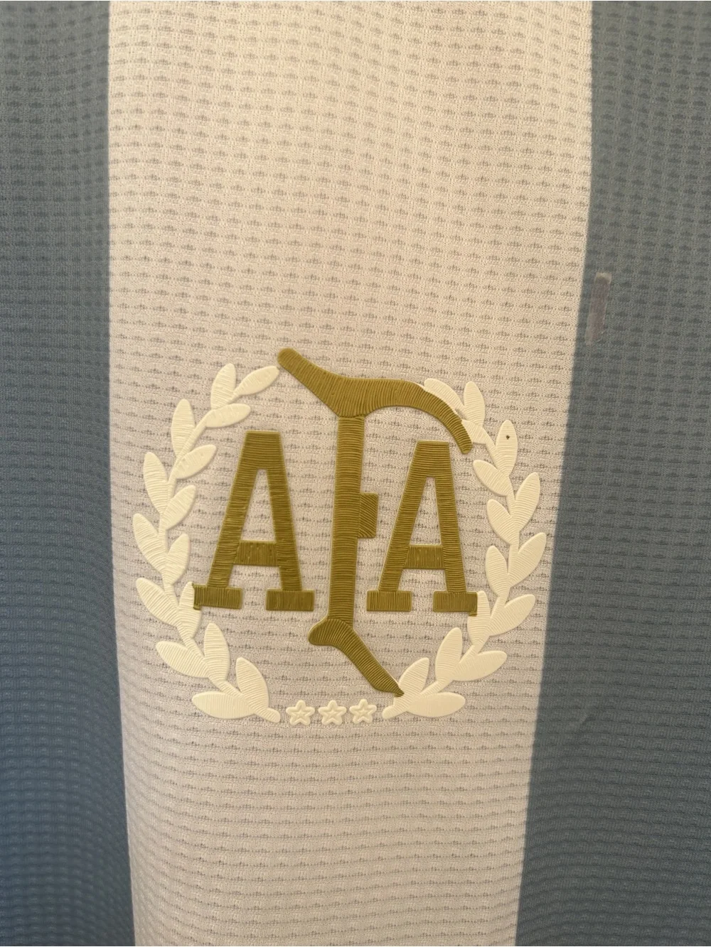 adidas AFA Striped Men's Jersey - Light Blue & White